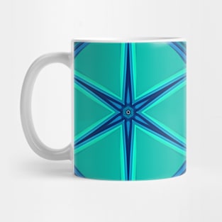 Cartoon Mandala Blue Mug